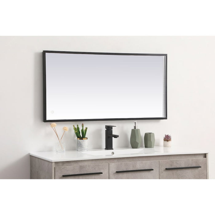 Elegant Decor Pier 20X30" LED Mirror/3000K/4200K/6400K, Black