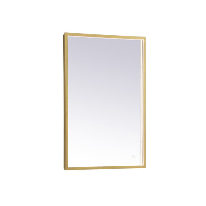 Elegant Decor Pier 20X30" LED Mirror/3000K/4200K/6400K, Brass