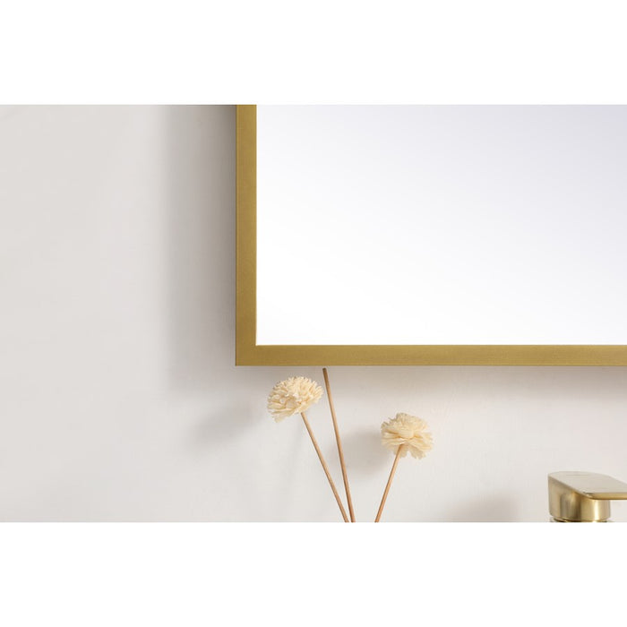 Elegant Decor Pier 20X30" LED Mirror/3000K/4200K/6400K, Brass