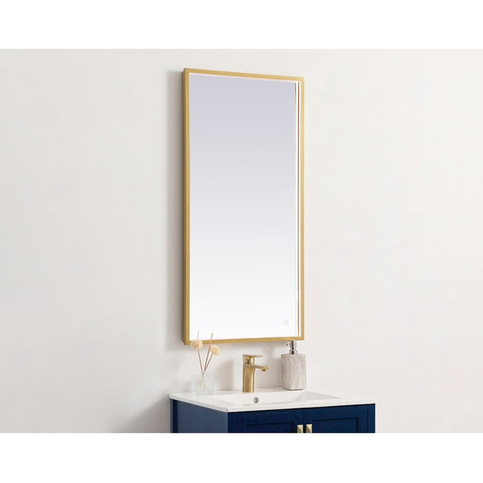 Elegant Decor Pier 20X30" LED Mirror/3000K/4200K/6400K, Brass