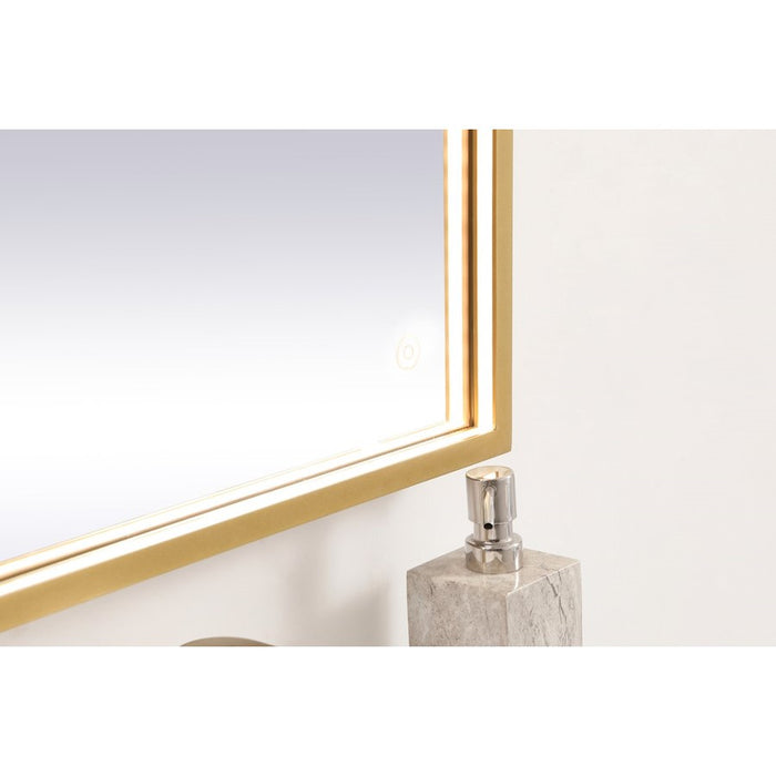 Elegant Decor Pier 20X30" LED Mirror/3000K/4200K/6400K, Brass