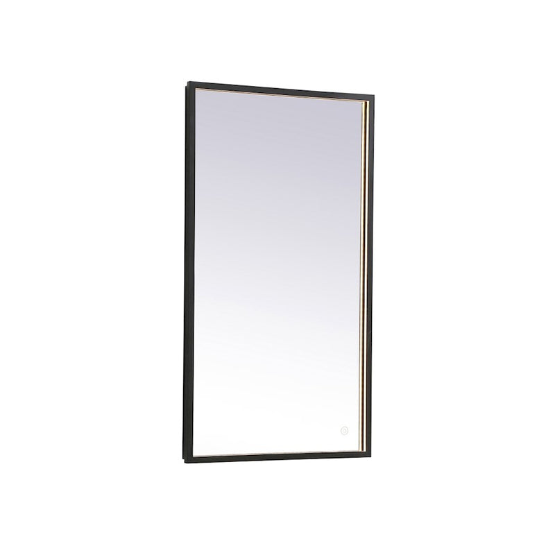 Elegant Decor Pier 20X36" LED Mirror/3000K/4200K/6400K, Black