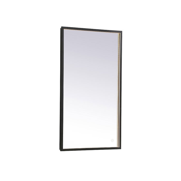 Elegant Decor Pier 20X36" LED Mirror/3000K/4200K/6400K, Black