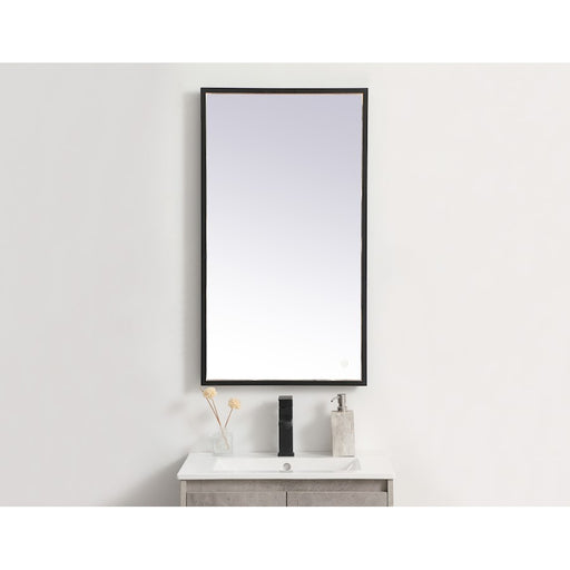 Elegant Decor Pier 20X36" LED Mirror/3000K/4200K/6400K, Black