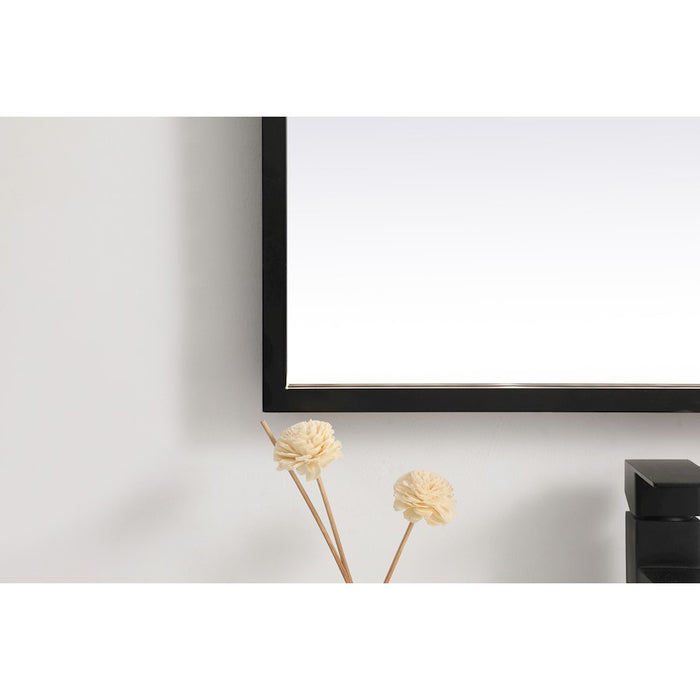 Elegant Decor Pier 20X36" LED Mirror/3000K/4200K/6400K, Black