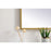 Elegant Decor Pier 20X36" LED Mirror/3000K/4200K/6400K, Brass