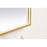 Elegant Decor Pier 20X36" LED Mirror/3000K/4200K/6400K, Brass