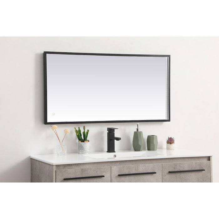 Elegant Decor Pier 20X40" LED Mirror/3000K/4200K/6400K, Black