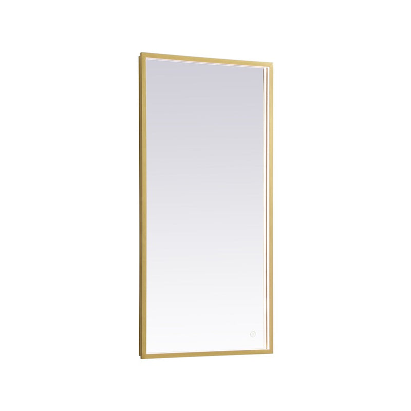 Elegant Decor Pier 20X40" LED Mirror/3000K/4200K/6400K, Brass