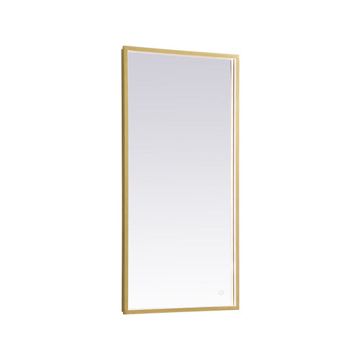 Elegant Decor Pier 20X40" LED Mirror/3000K/4200K/6400K, Brass