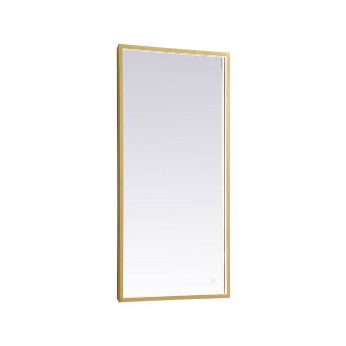 Elegant Decor Pier 20X40" LED Mirror/3000K/4200K/6400K, Brass