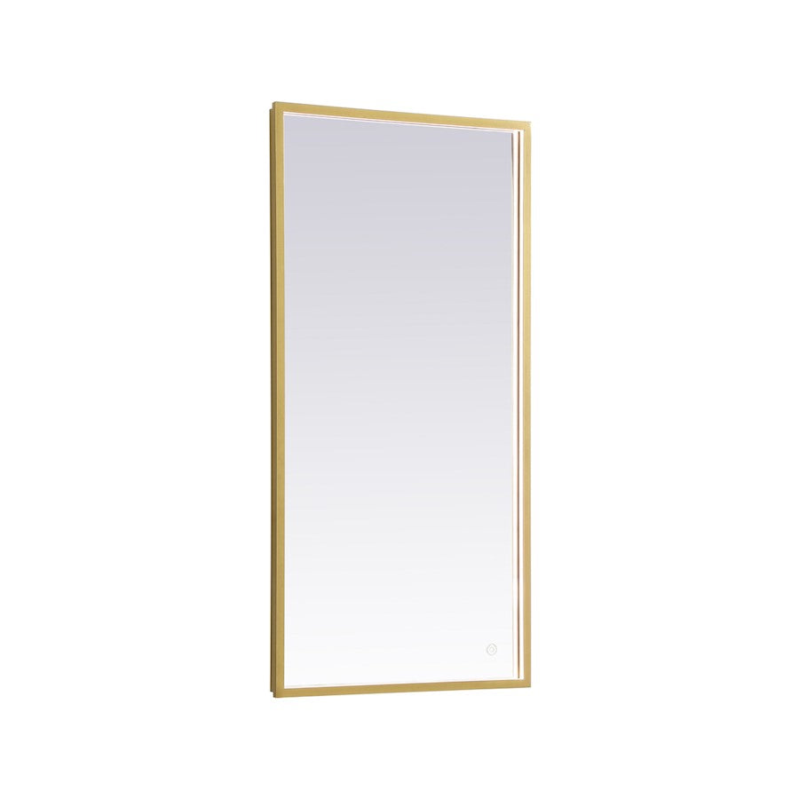 Elegant Decor Pier 20X40" LED Mirror/3000K/4200K/6400K, Brass