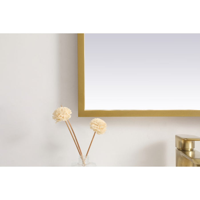 Elegant Decor Pier 20X40" LED Mirror/3000K/4200K/6400K, Brass