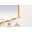 Elegant Decor Pier 20X40" LED Mirror/3000K/4200K/6400K, Brass