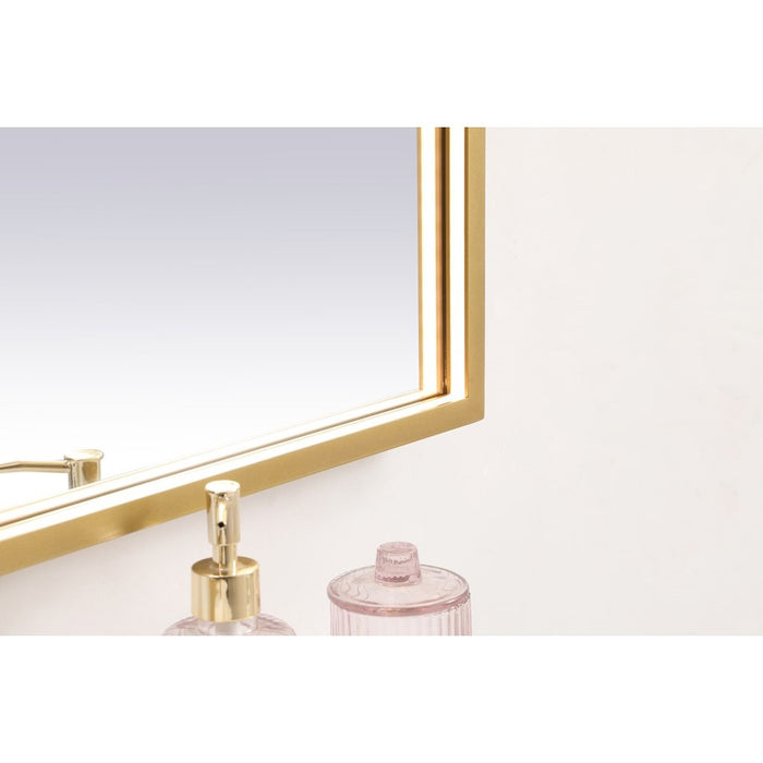Elegant Decor Pier 20X40" LED Mirror/3000K/4200K/6400K, Brass