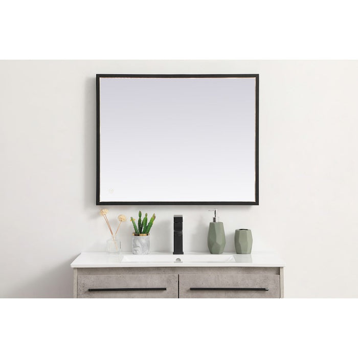 Elegant Decor Pier 24X30" LED Mirror/3000K/4200K/6400K, Black