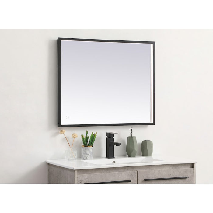 Elegant Decor Pier 24X30" LED Mirror/3000K/4200K/6400K, Black