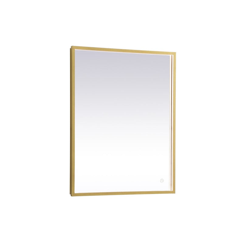 Elegant Decor Pier 24X30" LED Mirror/3000K/4200K/6400K, Brass
