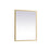 Elegant Decor Pier 24X30" LED Mirror/3000K/4200K/6400K, Brass