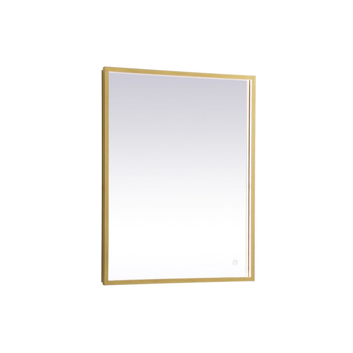Elegant Decor Pier 24X30" LED Mirror/3000K/4200K/6400K, Brass