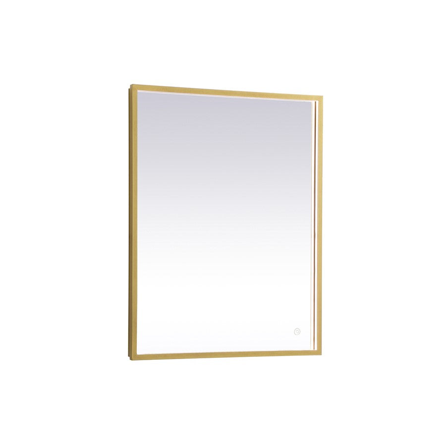 Elegant Decor Pier 24X30" LED Mirror/3000K/4200K/6400K, Brass