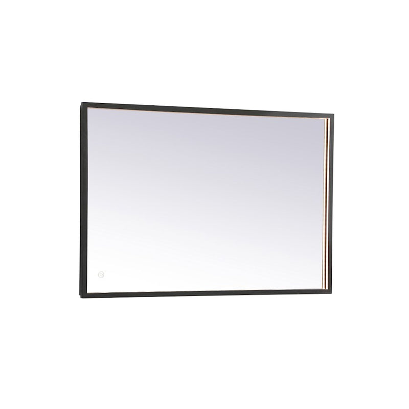 Elegant Decor Pier 24X36" LED Mirror/3000K/4200K/6400K, Black