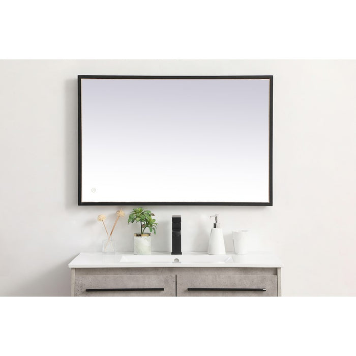 Elegant Decor Pier 24X36" LED Mirror/3000K/4200K/6400K, Black