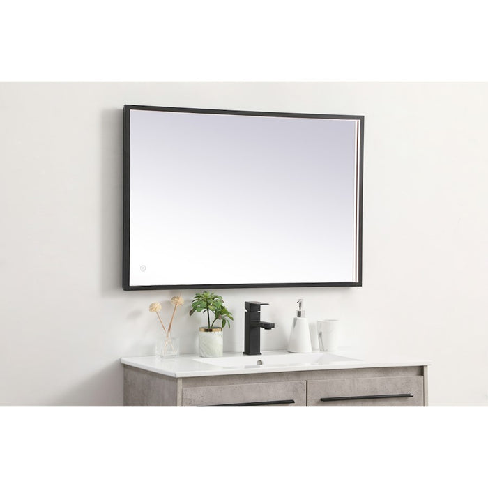 Elegant Decor Pier 24X36" LED Mirror/3000K/4200K/6400K, Black