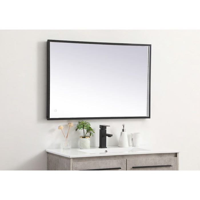 Elegant Decor Pier 24X36" LED Mirror/3000K/4200K/6400K, Black