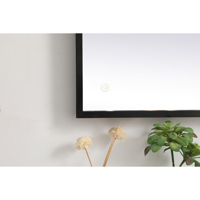 Elegant Decor Pier 24X36" LED Mirror/3000K/4200K/6400K, Black