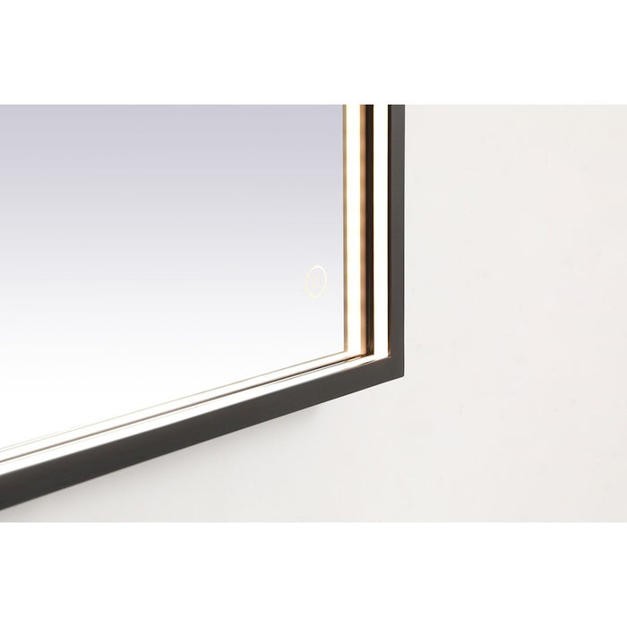 Elegant Decor Pier 24X36" LED Mirror/3000K/4200K/6400K, Black