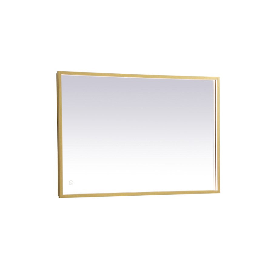 Elegant Decor Pier 24X36" LED Mirror/3000K/4200K/6400K, Brass