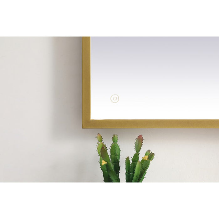 Elegant Decor Pier 24X36" LED Mirror/3000K/4200K/6400K, Brass