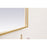 Elegant Decor Pier 24X36" LED Mirror/3000K/4200K/6400K, Brass
