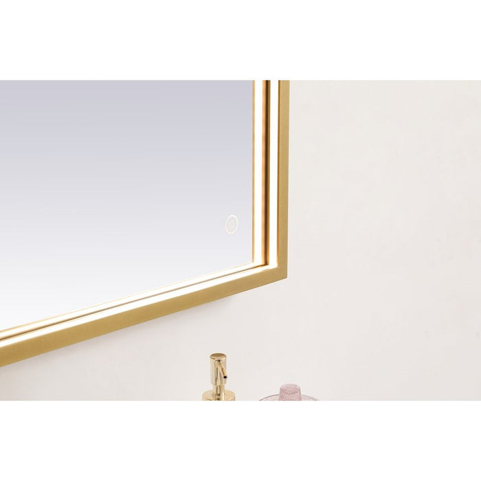 Elegant Decor Pier 24X36" LED Mirror/3000K/4200K/6400K, Brass