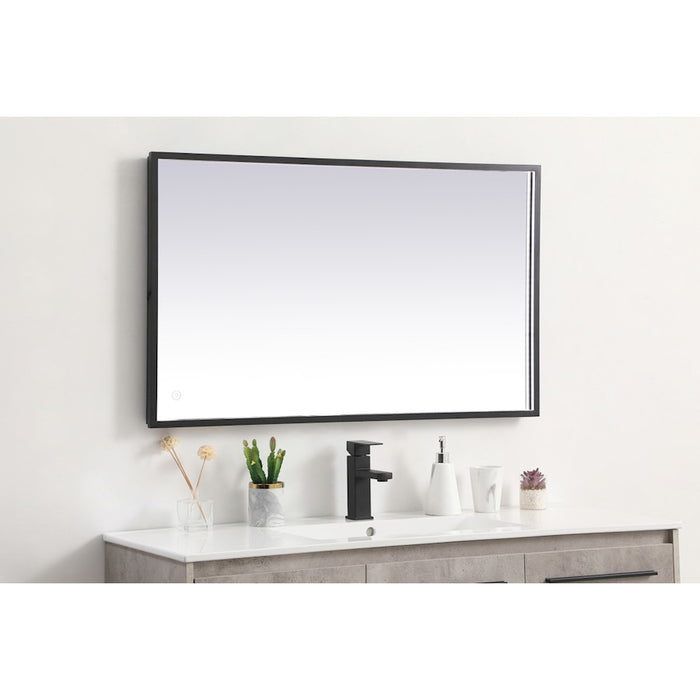 Elegant Decor Pier 24X40" LED Mirror/3000K/4200K/6400K, Black