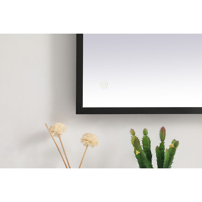 Elegant Decor Pier 24X40" LED Mirror/3000K/4200K/6400K, Black