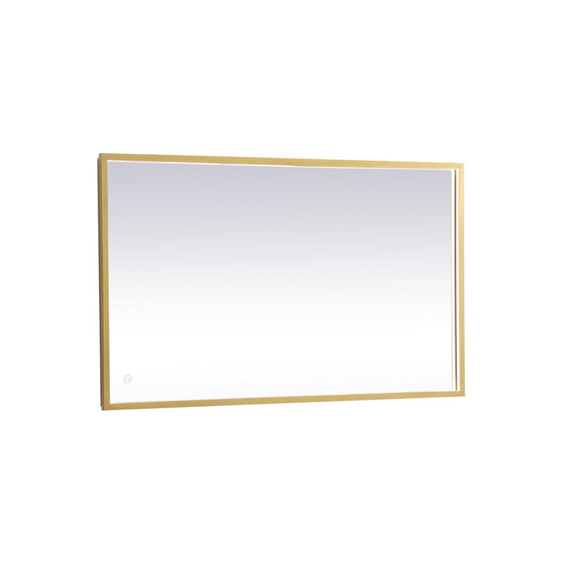 Elegant Decor Pier 24X40" LED Mirror/3000K/4200K/6400K, Brass