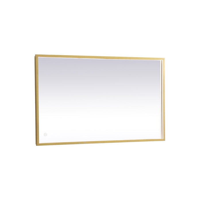 Elegant Decor Pier 24X40" LED Mirror/3000K/4200K/6400K, Brass