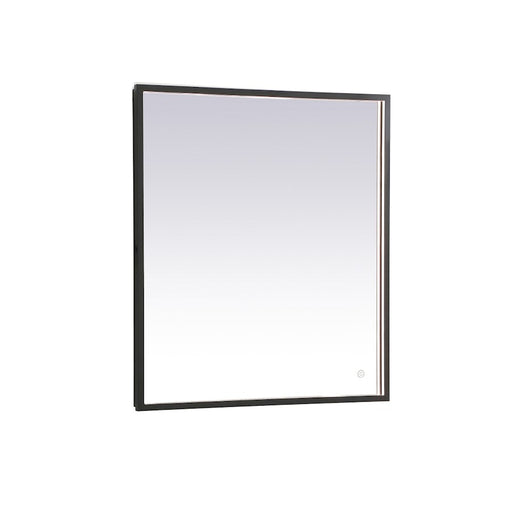 Elegant Decor Pier 27X30" LED Mirror/3000K/4200K/6400K, Black