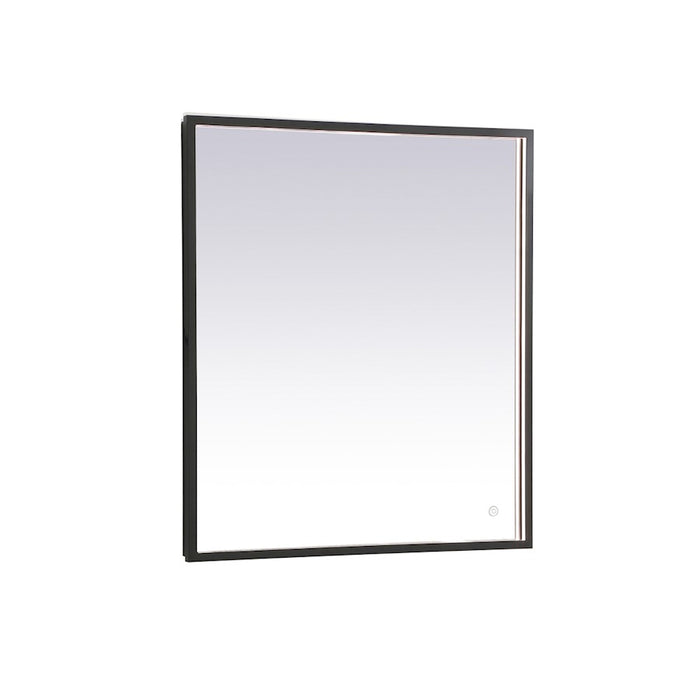 Elegant Decor Pier 27X30" LED Mirror/3000K/4200K/6400K, Black