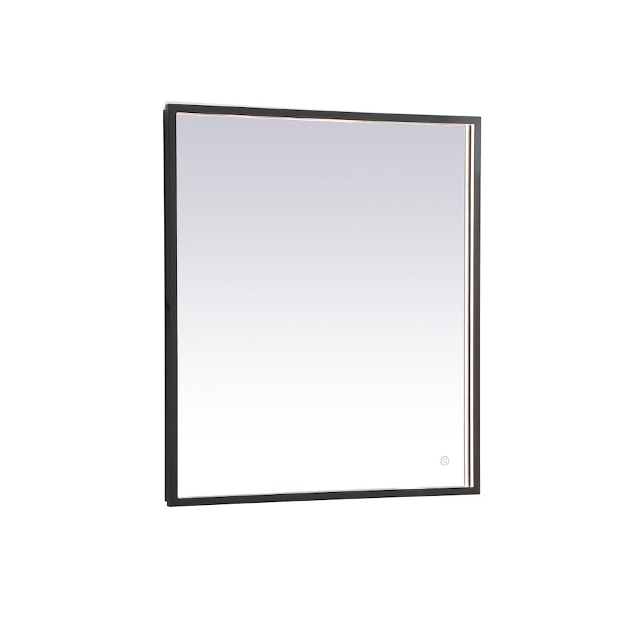 Elegant Decor Pier 27X30" LED Mirror/3000K/4200K/6400K, Black