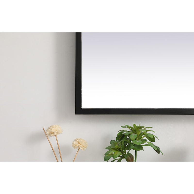 Elegant Decor Pier 27X30" LED Mirror/3000K/4200K/6400K, Black