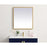 Elegant Decor Pier 27X30" LED Mirror/3000K/4200K/6400K, Brass