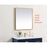 Elegant Decor Pier 27X30" LED Mirror/3000K/4200K/6400K, Brass