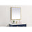 Elegant Decor Pier 27X30" LED Mirror/3000K/4200K/6400K, Brass