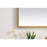 Elegant Decor Pier 27X30" LED Mirror/3000K/4200K/6400K, Brass