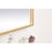 Elegant Decor Pier 27X30" LED Mirror/3000K/4200K/6400K, Brass