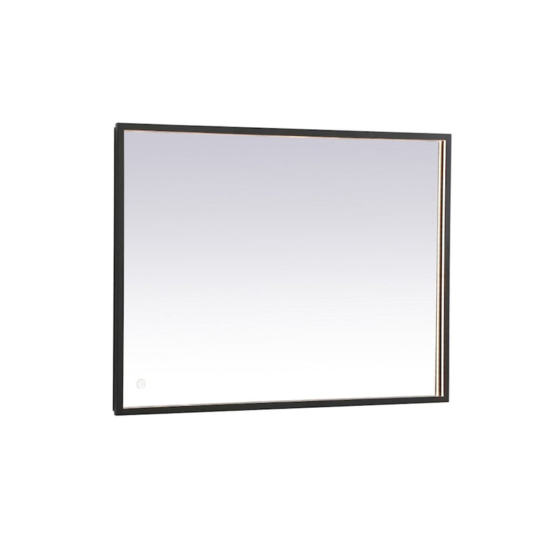 Elegant Decor Pier 27X36" LED Mirror/3000K/4200K/6400K, Black