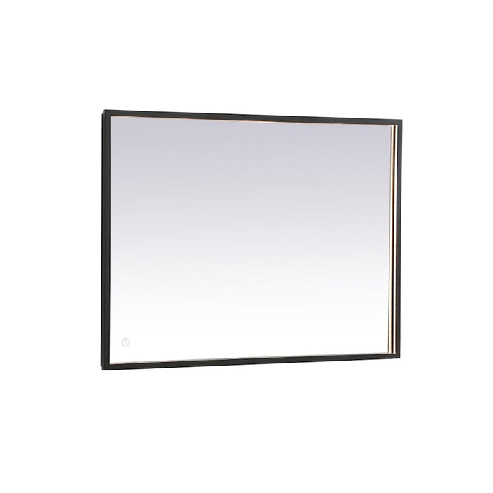 Elegant Decor Pier 27X36" LED Mirror/3000K/4200K/6400K, Black